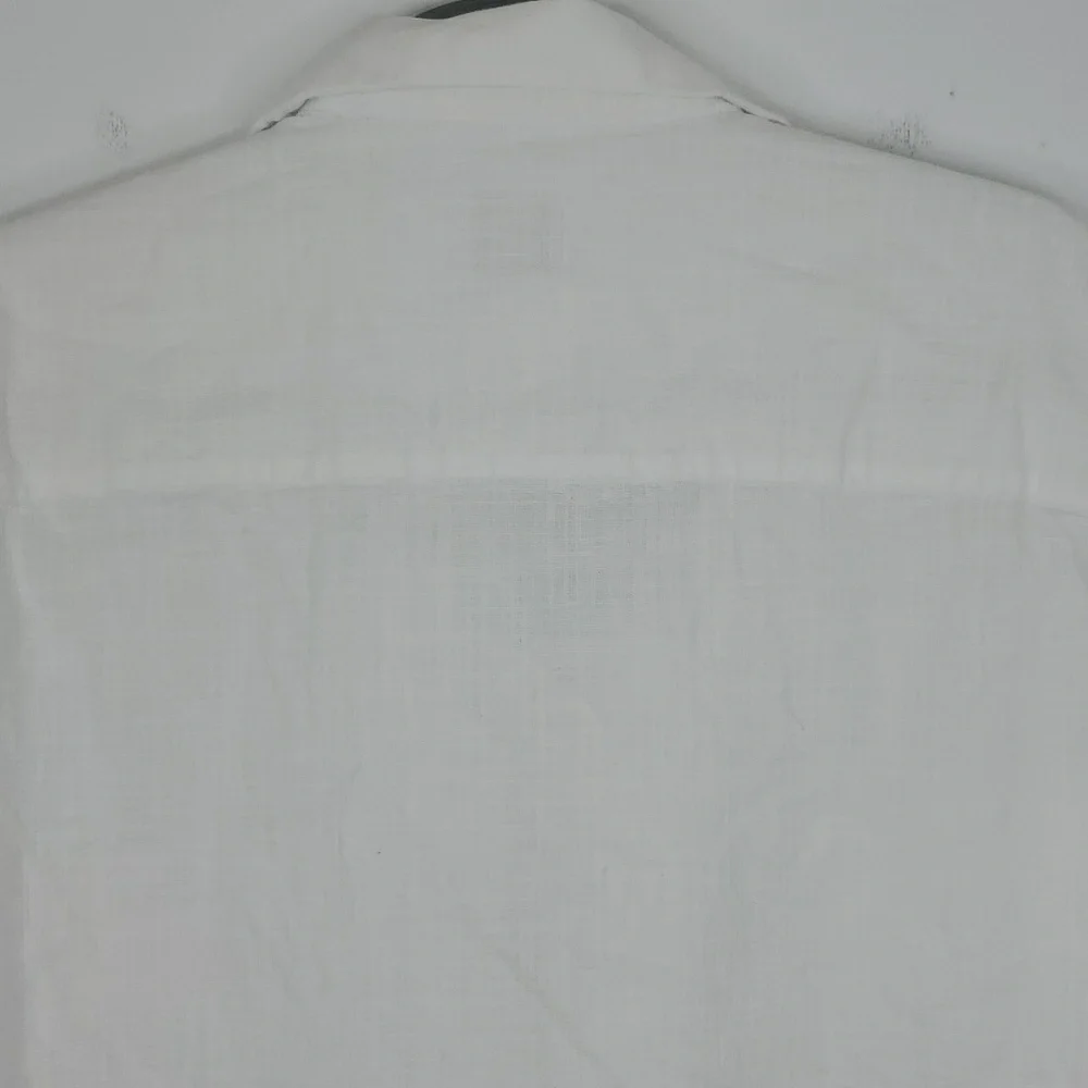 N NO7 No Nationality Daniel Shirt Button Down Short Sleeve White Light Mens XXL